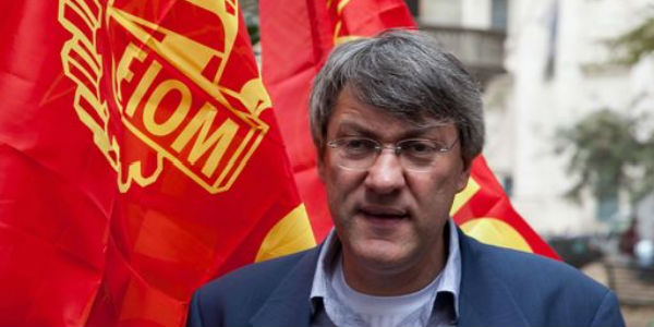 Maurizio Landini a Firenze per l'assemblea Fiom.