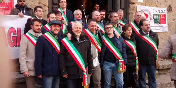 Comuni. Il Sindaco di Londa alla manifestazione a Volterra
