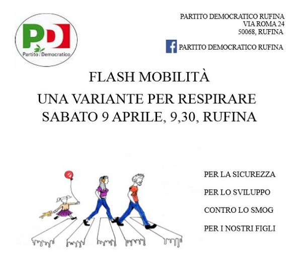 Flash  Mob-ilità  a Rufina per i mancati lavori alla SS 67