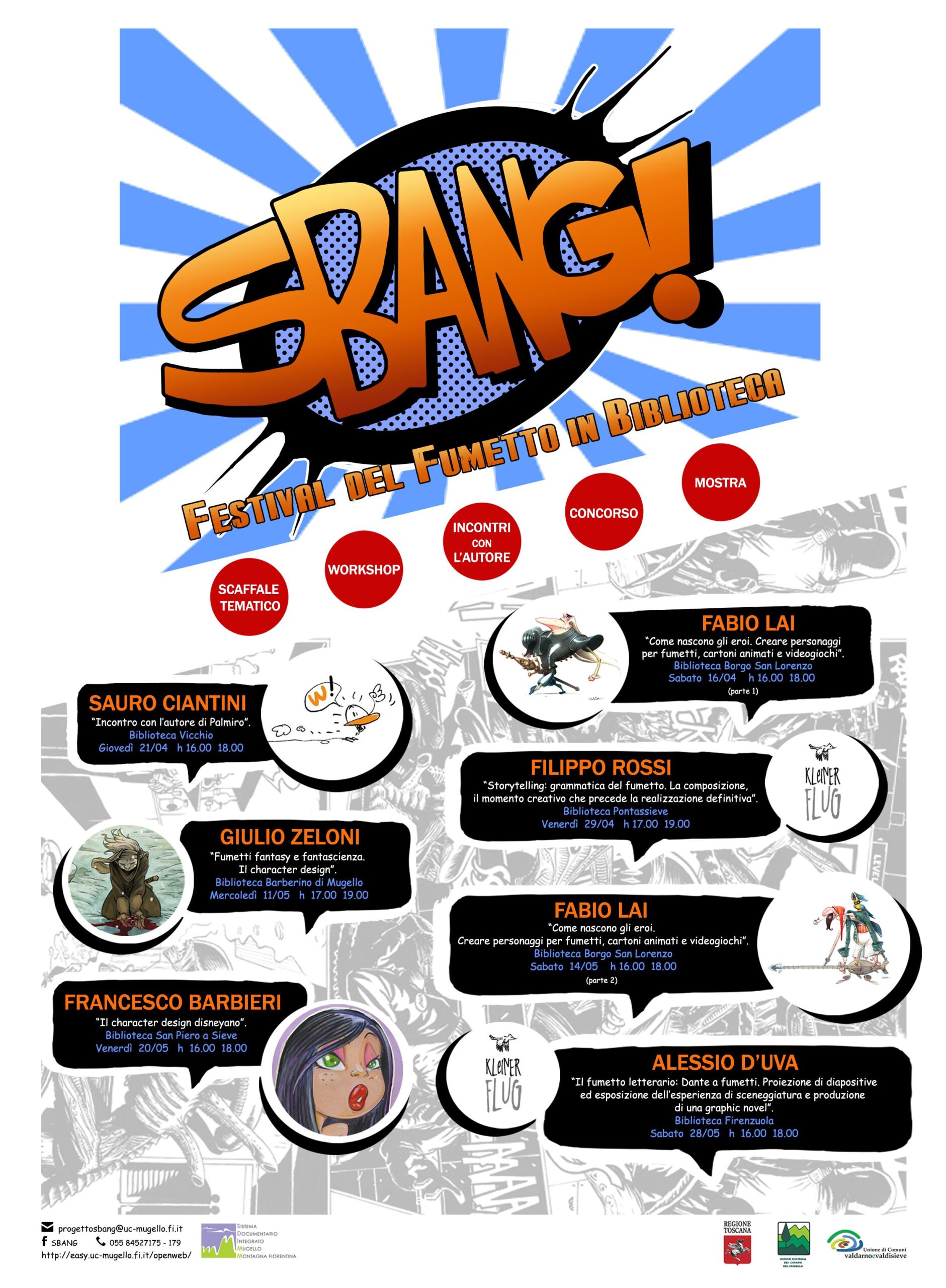 “Sbang!”. Il fumetto e i fumettisti in biblioteca a Pontassieve