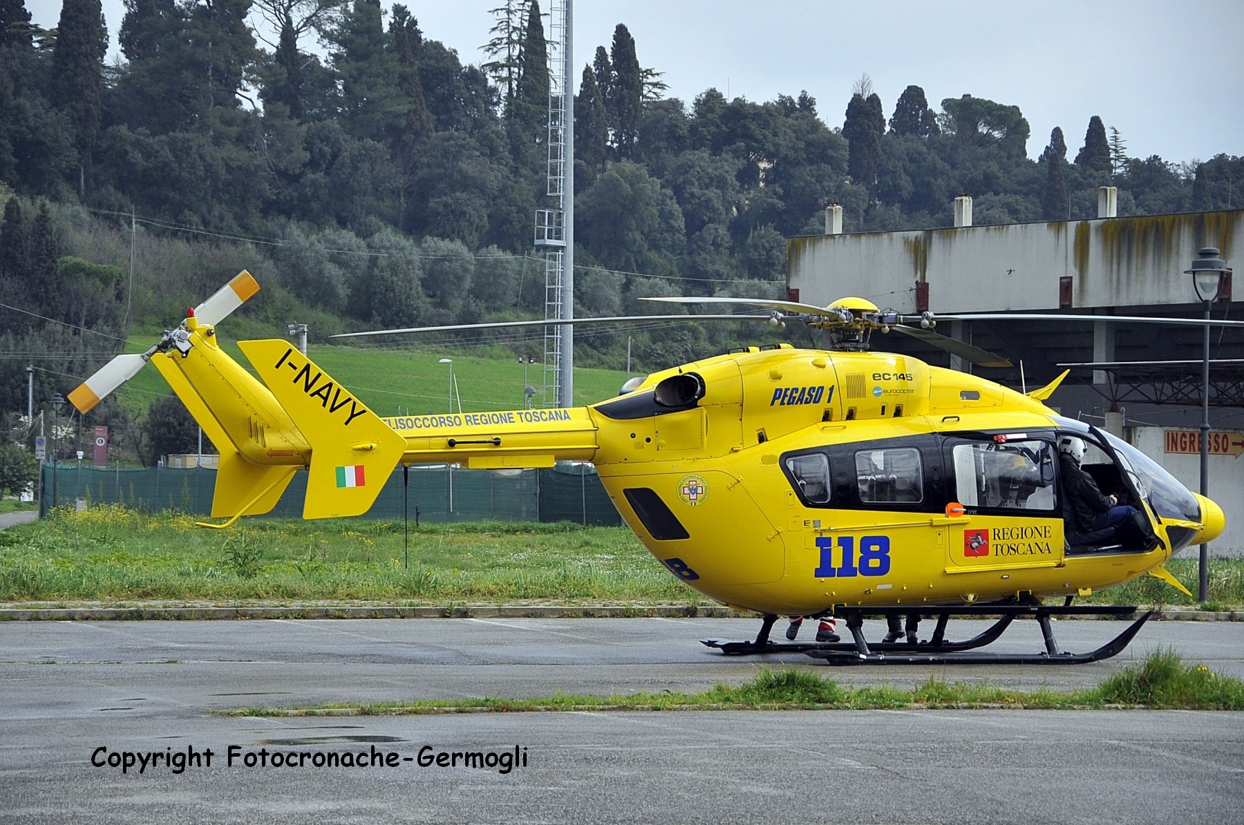 Incidente a Vaglia, arriva il Pegaso. Ma per fortuna non è grave