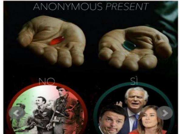 Anonymous. Attaccato il sito del Consiglio Regionale