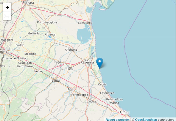 Forti scosse di terremoto a Ravenna (ML 4.6) e a Cervia (ML 3.0) sentite in centro Italia