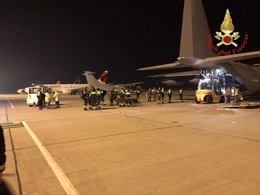 Le operazioni di salvataggio dei dispersi