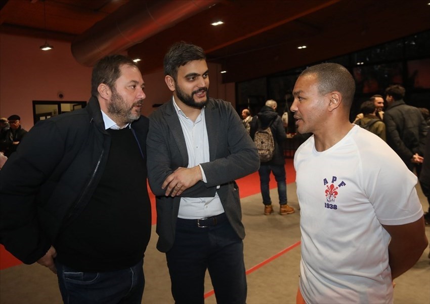 Il presidente del Quartiere "" Michele Pierguidi, ll'Assessore allo sport Cosimo Guccione