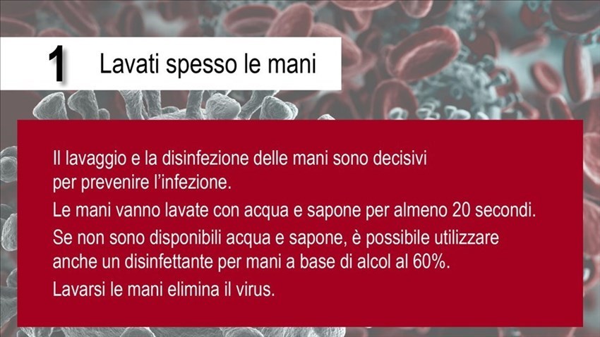 Il pieghevole con le info