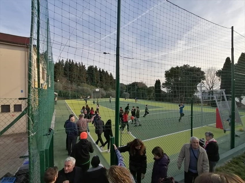 un momento di giochi ai giardini