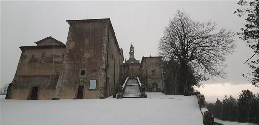 Eccezionale grandinata a Montesenario