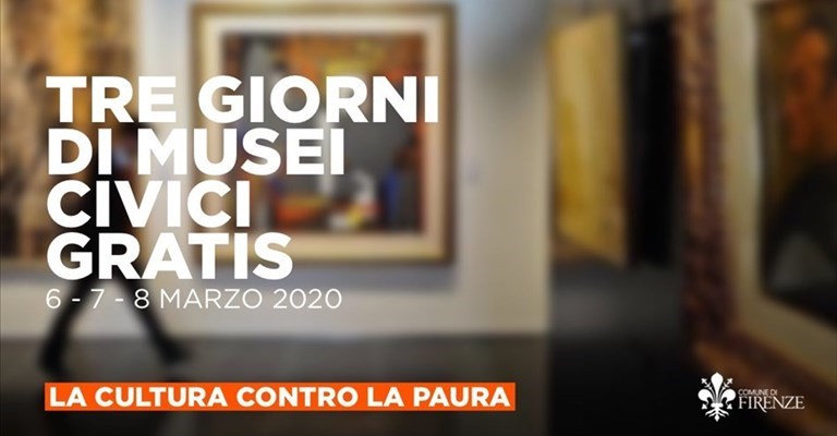 La locandina dei musei gratis