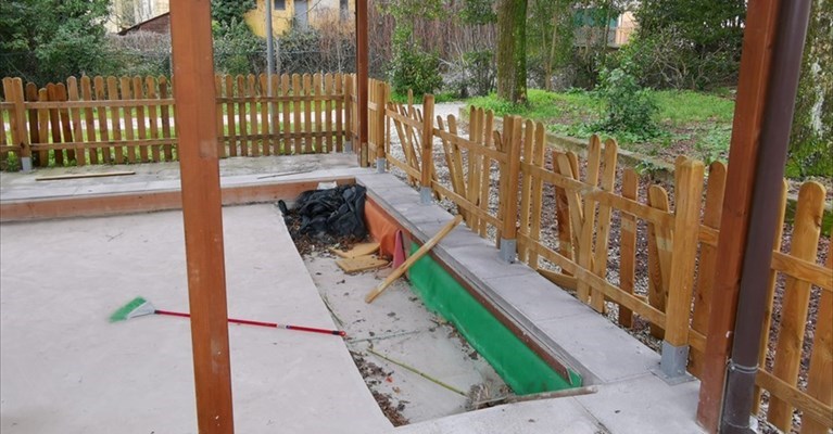 il recinto del pallaio di Grassina vandalizzato