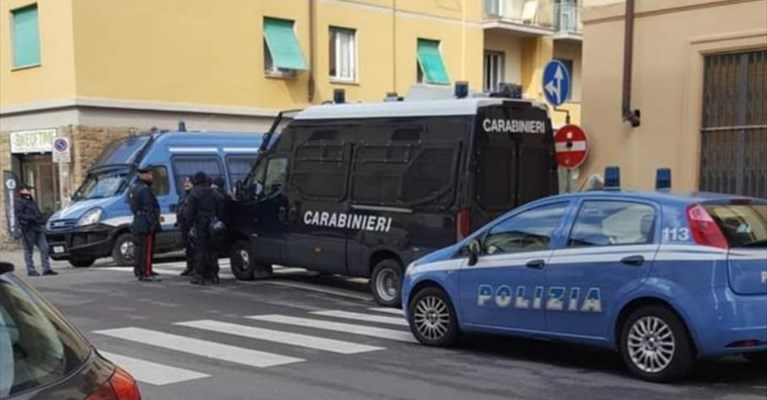 Sgombero in via Pellas