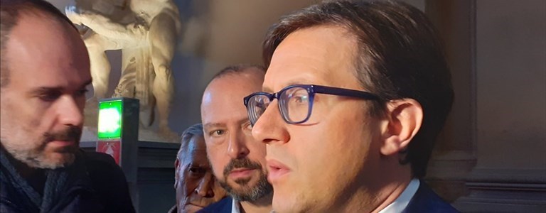 Il Sindaco Nardella i in Salino dei Cinquecento