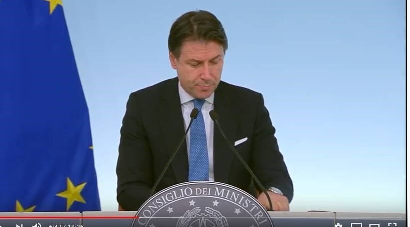 Conferenza stampa di Conte