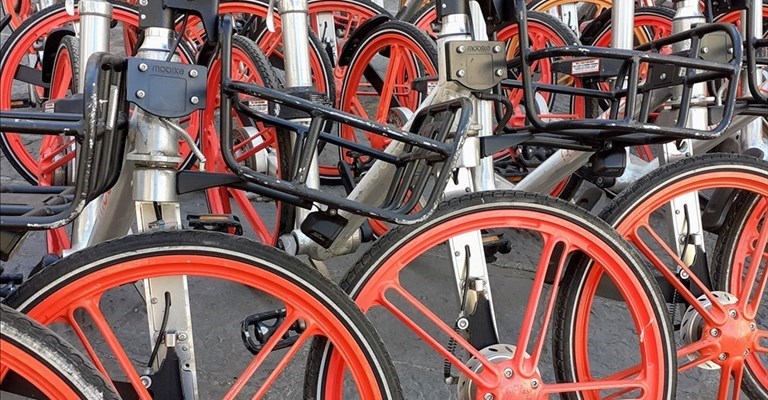 sanificazione di bike sharing