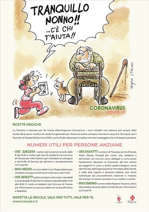 Arriva il volantino di Staino con tutti i numeri utili