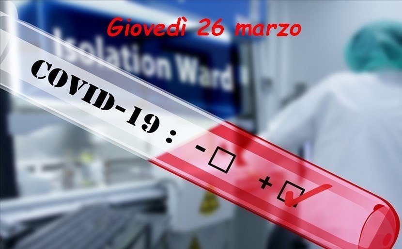 Covid Giovedì 26 marzo