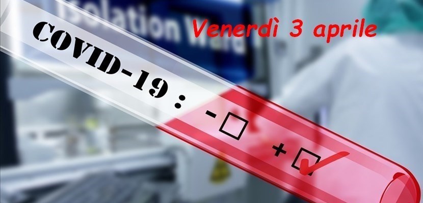 Covid-19. Venerdì 3 aprile
