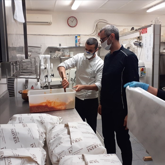 In cucina da Serafini