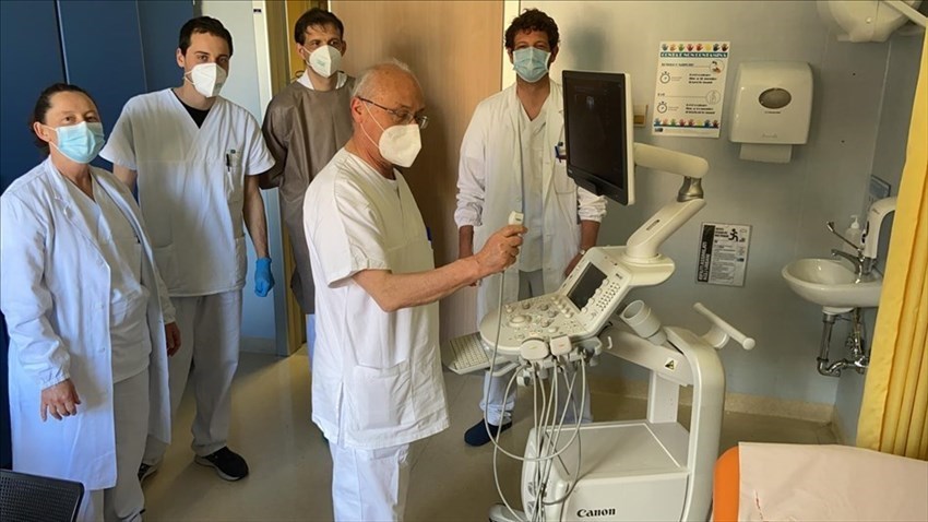 Le strumentazioni arrivate in ospedale