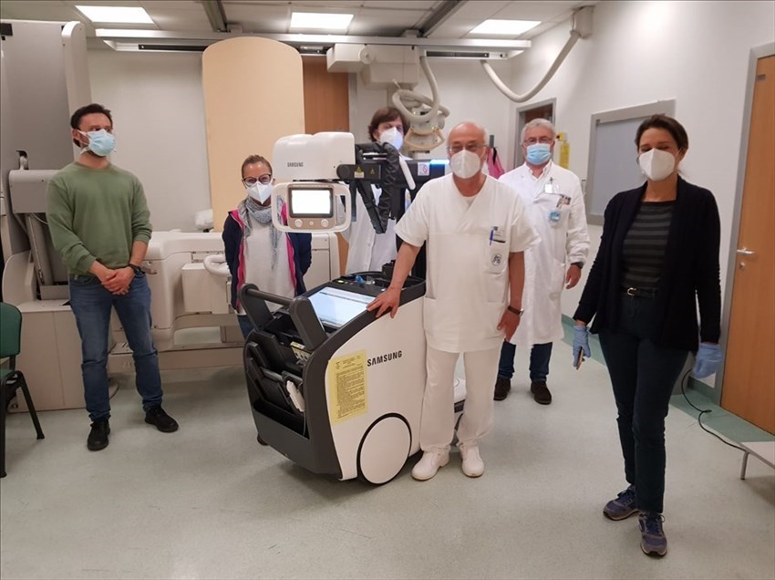 Le strumentazioni arrivate in ospedale