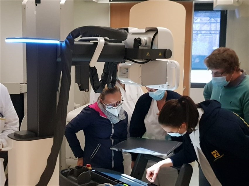 Le strumentazioni arrivate in ospedale