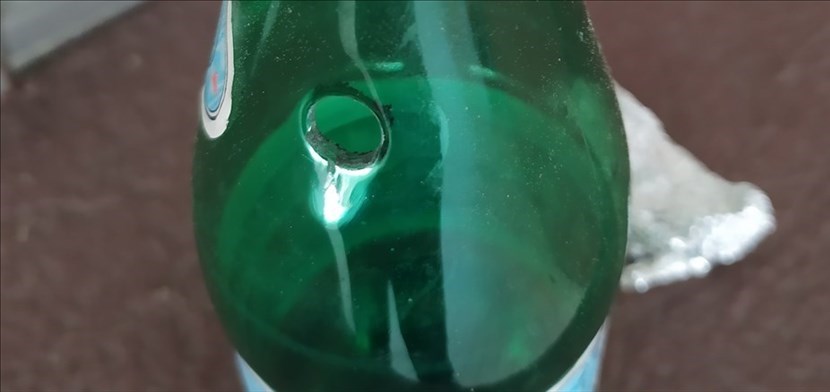 I resti di un festino a base di crack