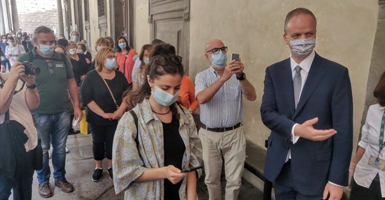 La riapertura degli Uffizi