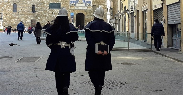 vigili in azione
