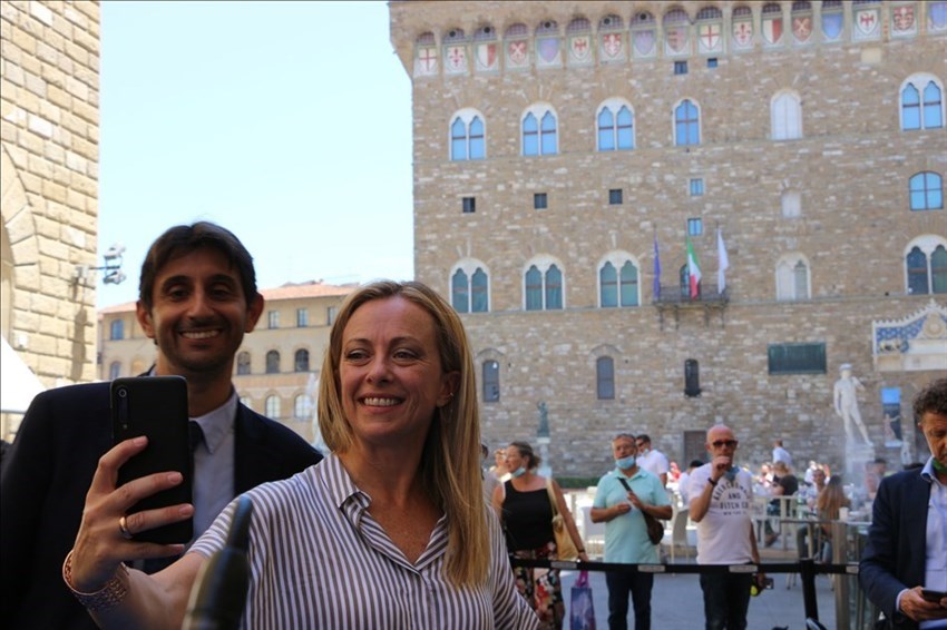 Meloni a Firenze: ""La Toscana è contendibile, la libereremo dal guinzaglio della sinistra"",""Alessia Benelli