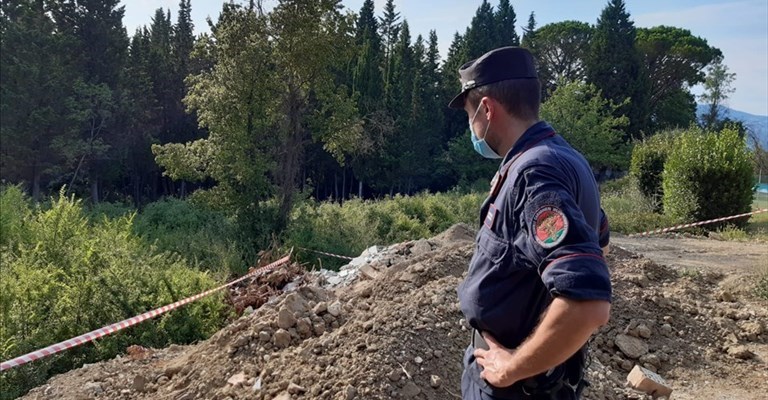 Il deposito scoperto a Montespertoli