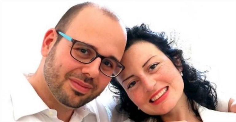 Guido De Barros e Caterina Ceccuti, i genitori di Sofia