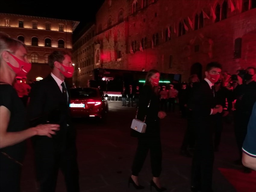 Ferrari 1000 gran premi in Piazza Signoria a Firenze