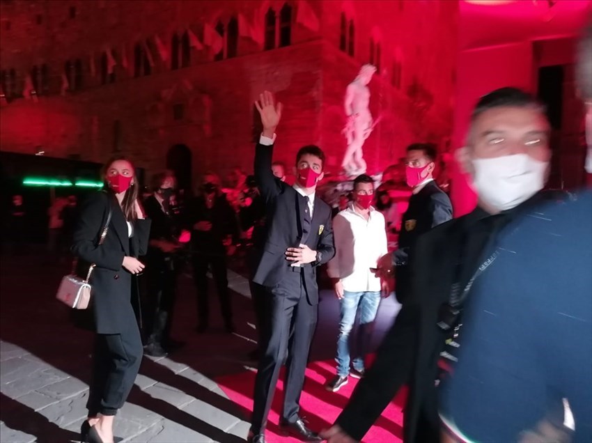 Ferrari 1000 gran premi in Piazza Signoria a Firenze