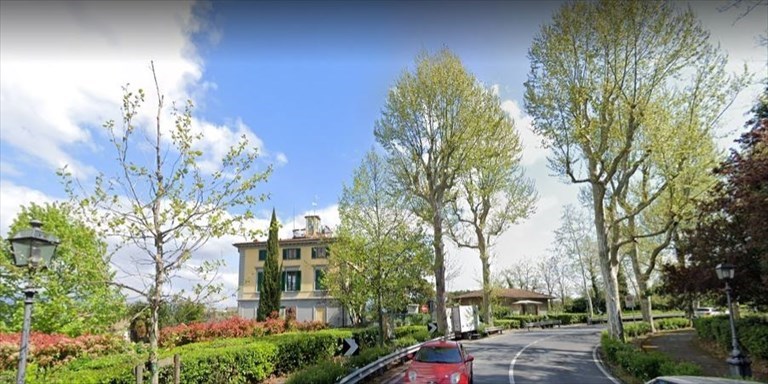 Il punto dove sono caduti i due platani