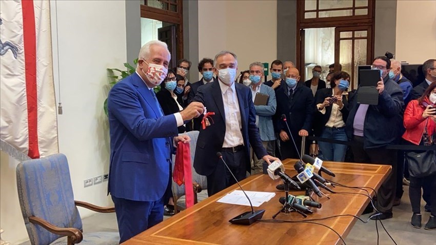 La cerimonia di proclamazione di Eugenio Giani