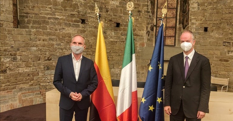 un momento della visita