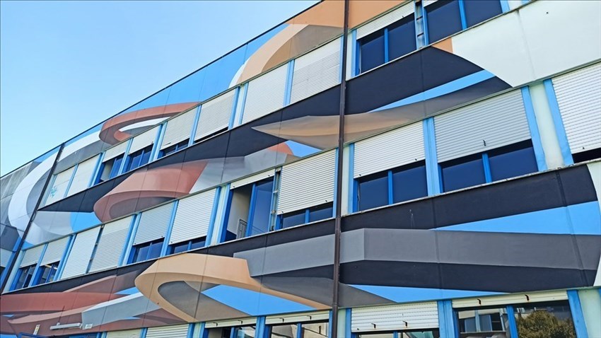 il murale del Marco Polo