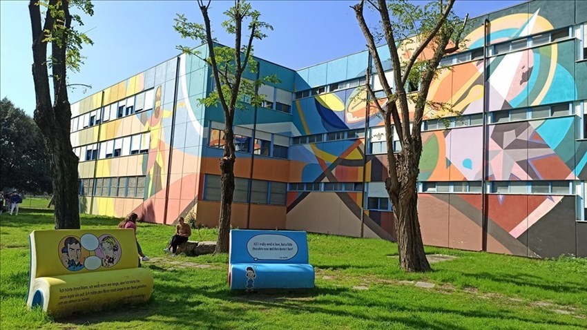 il murale del Marco Polo