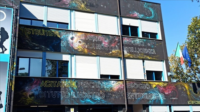 il murale del Marco Polo