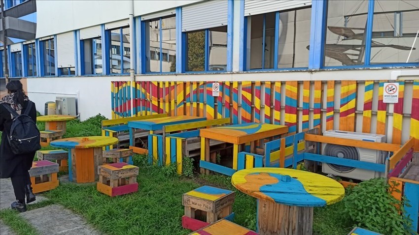 il murale del Marco Polo