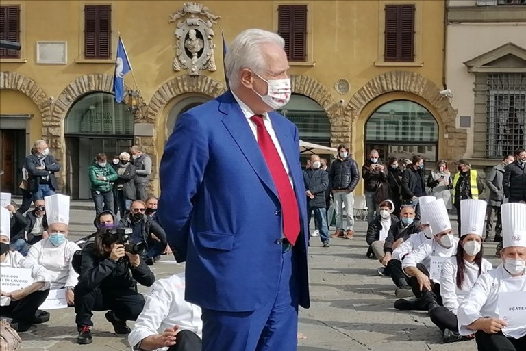 il Governatore della Toscana Eugenio Giani