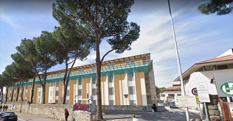 L'ingresso di viale Pieraccini dell'area ospedaliera di Careggi