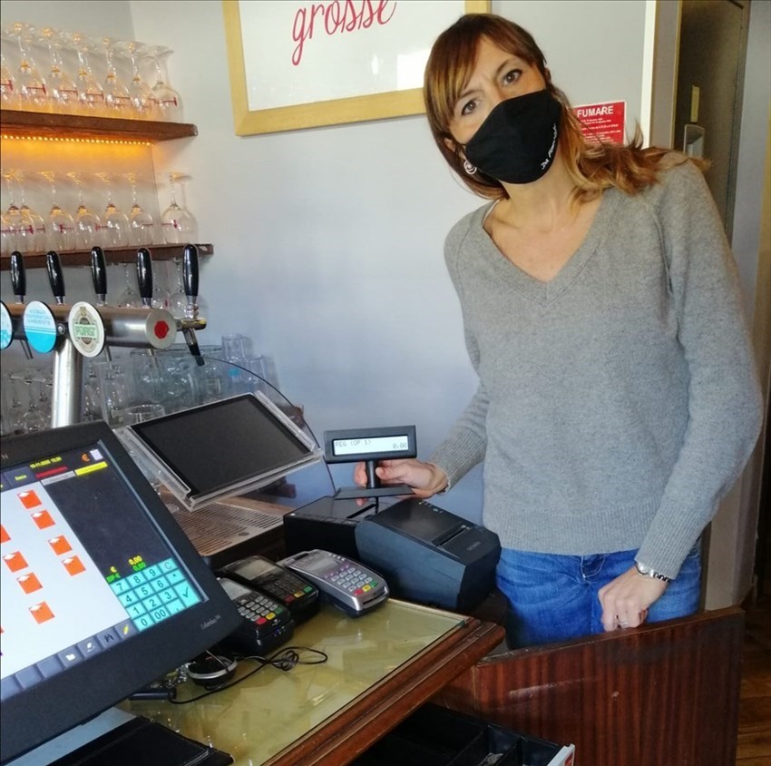 Un'immagine della protesta