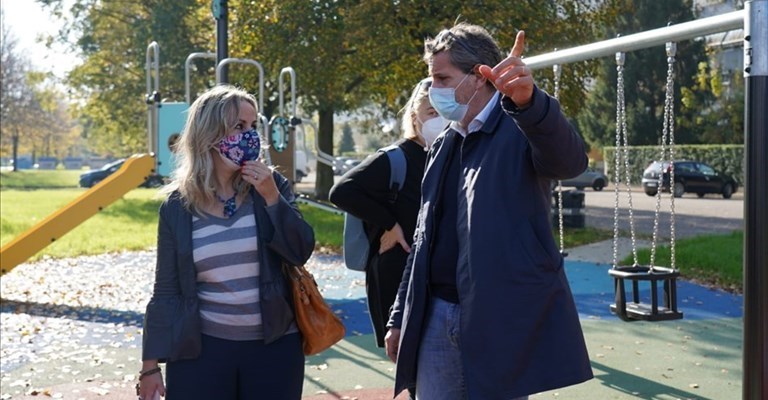 L'Assessore Del Re e il Presidente Balli al sopralluogo