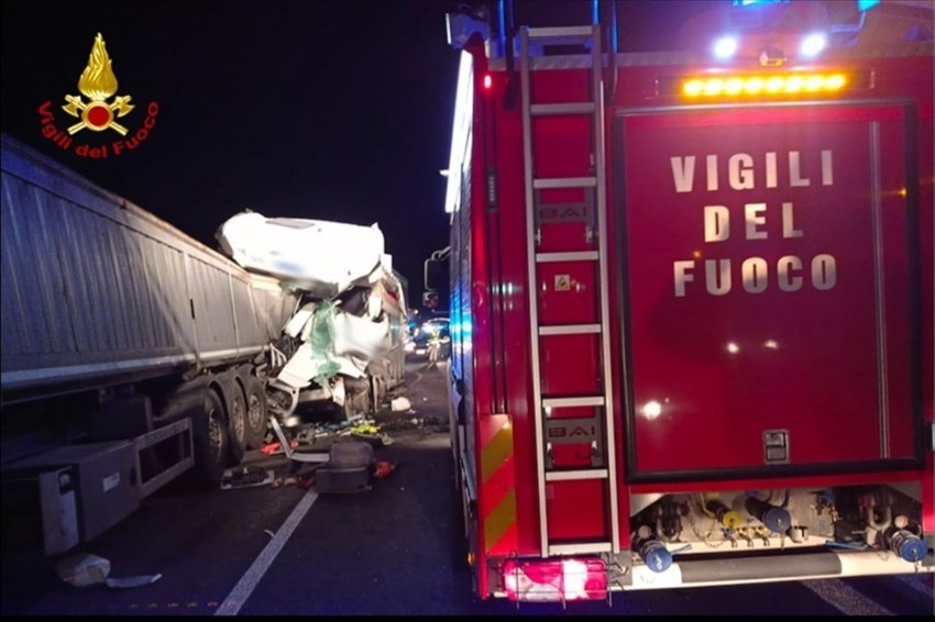 L'intervento dei vigili del fuoco