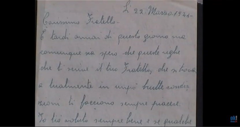 La lettera di un condannato al fratello