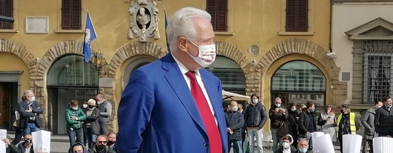 il Governatore della Toscana Eugenio Giani