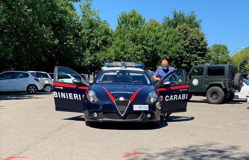 I Carabinieri sul posto
