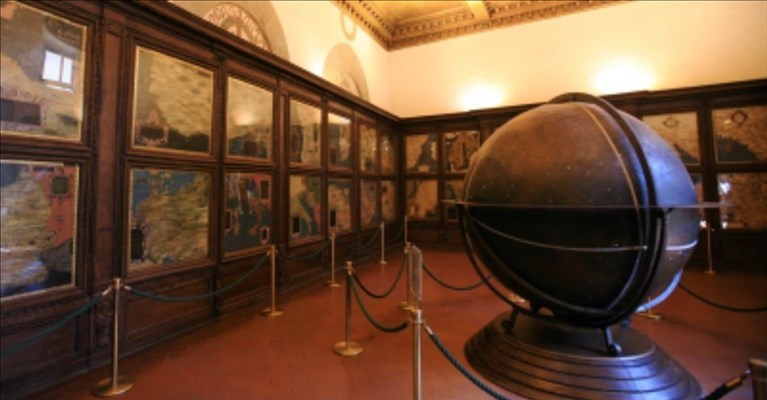 la sala del Mappamondo