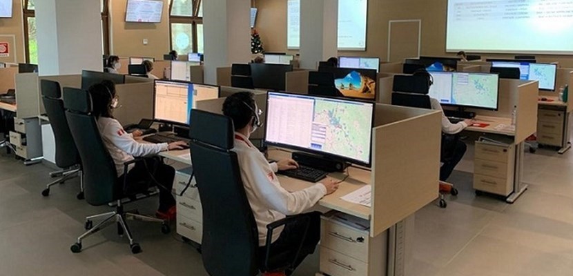 La sala operativa del Nue 112